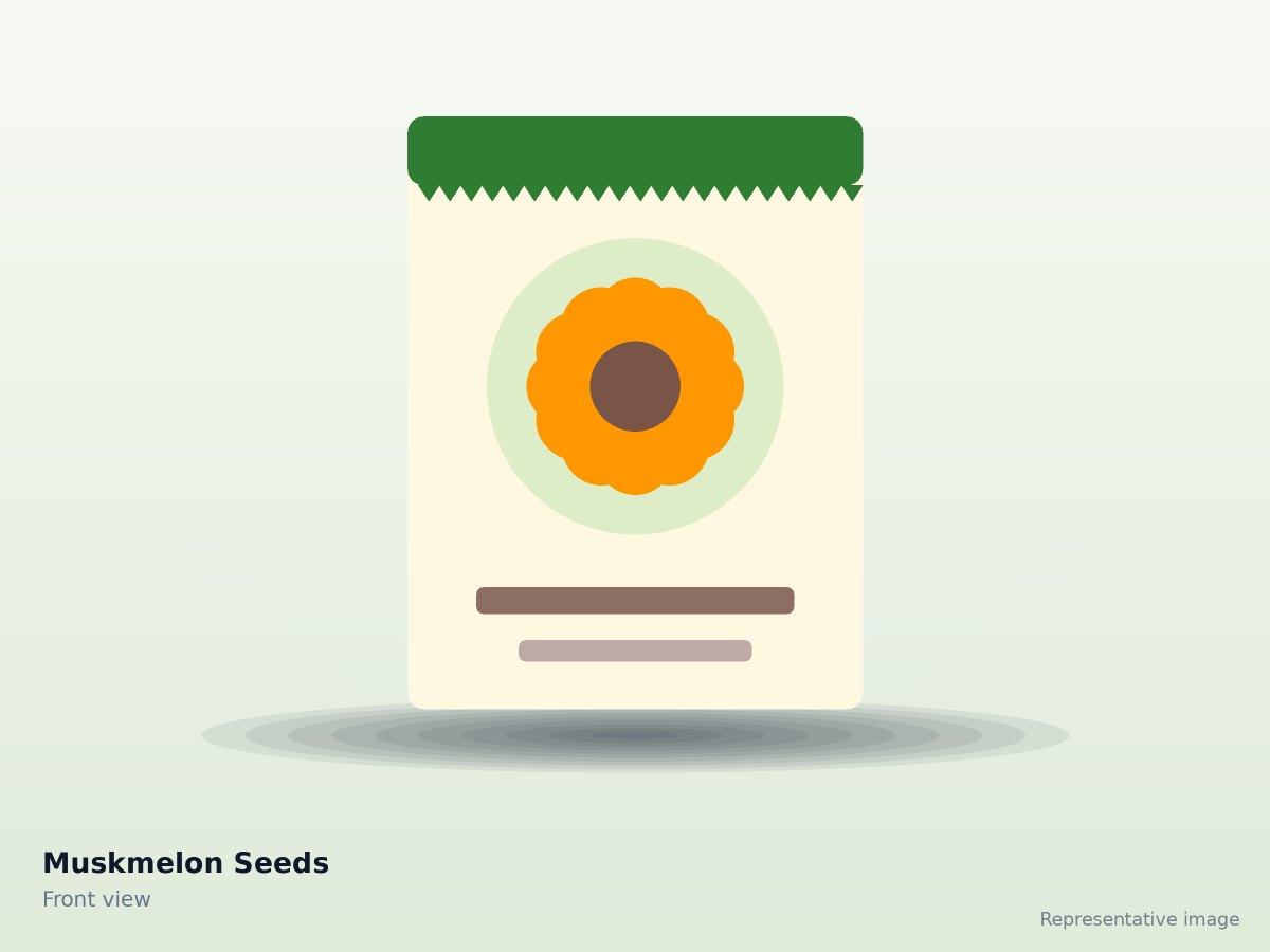Muskmelon Seeds – front view (representative image)