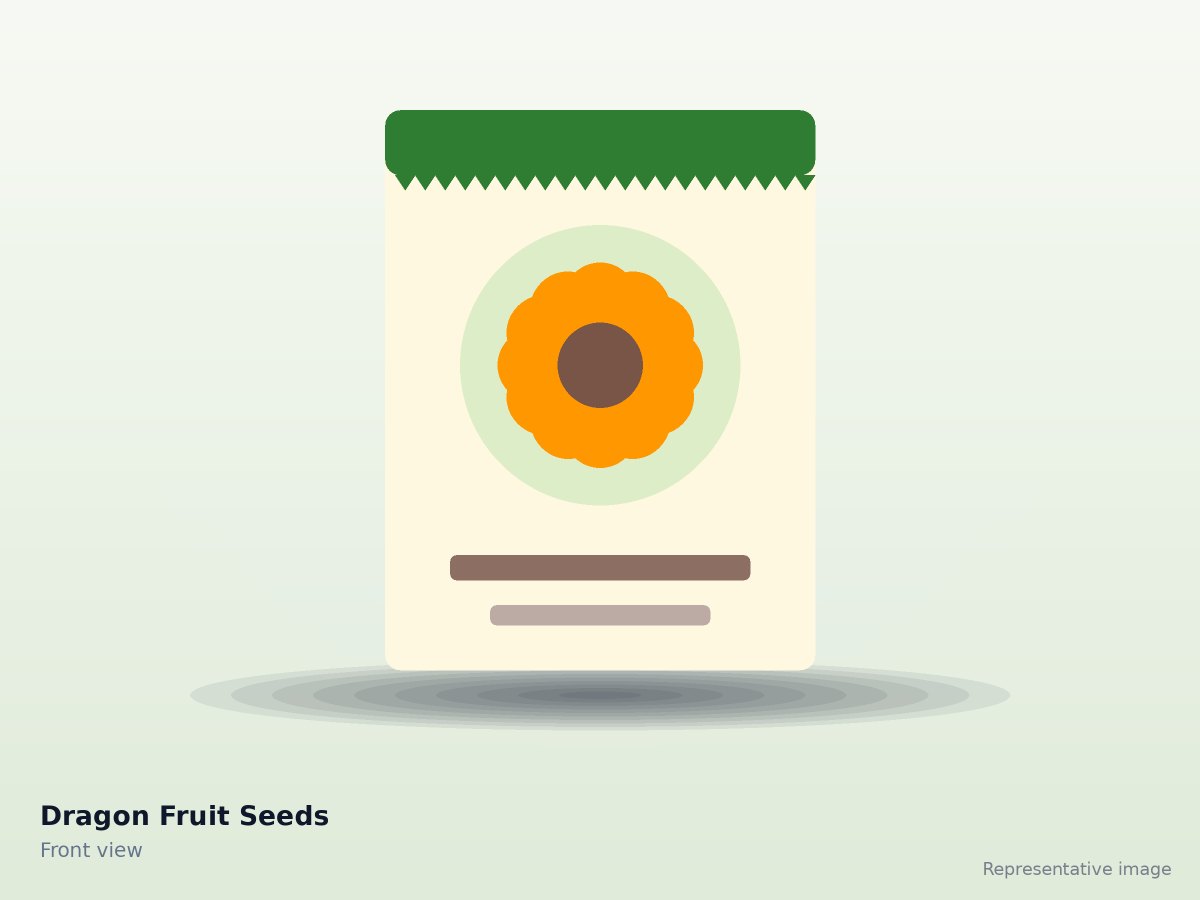 Dragon Fruit Seeds – front view (representative image)