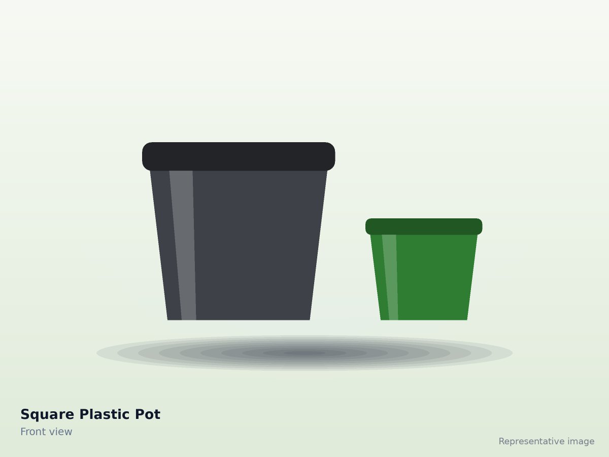 Square Plastic Pot