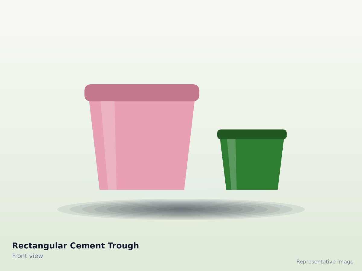 Rectangular Cement Trough