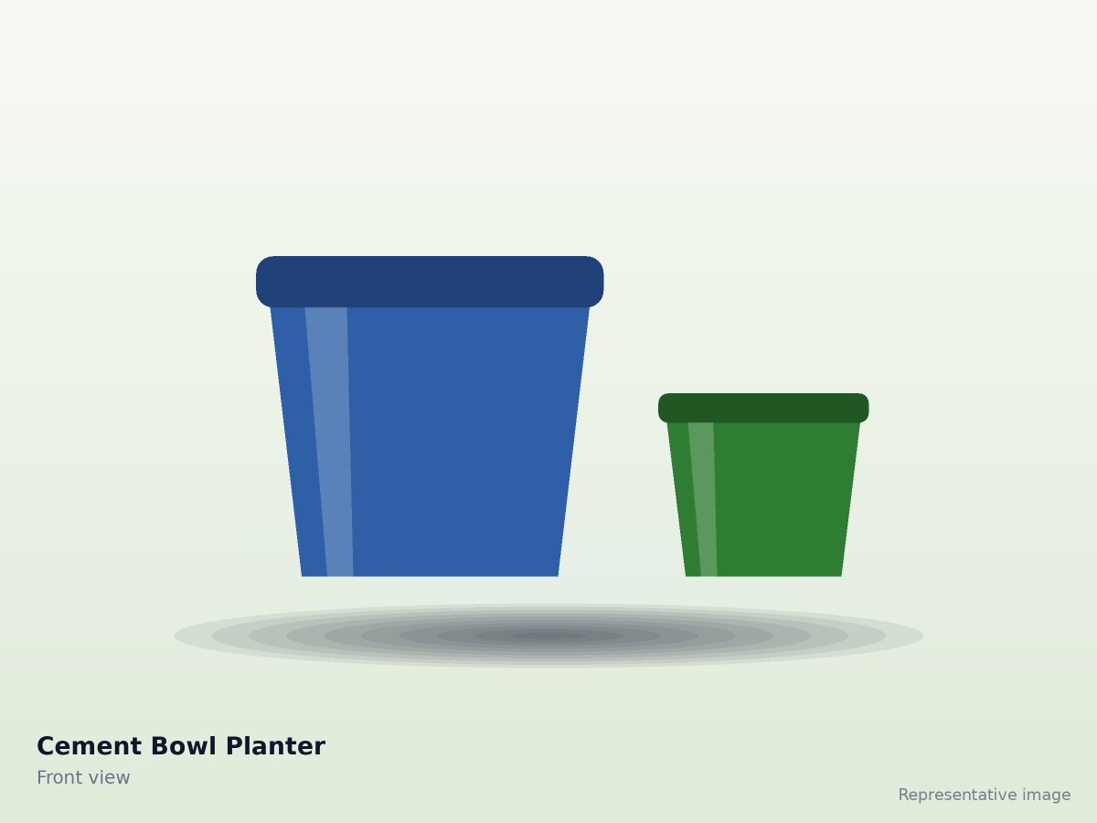 Cement Bowl Planter