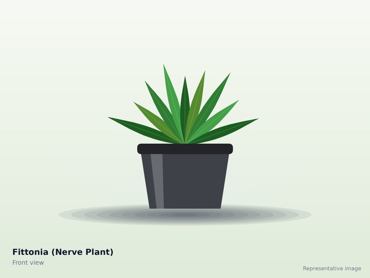 Fittonia (Nerve Plant) – front view (representative image)
